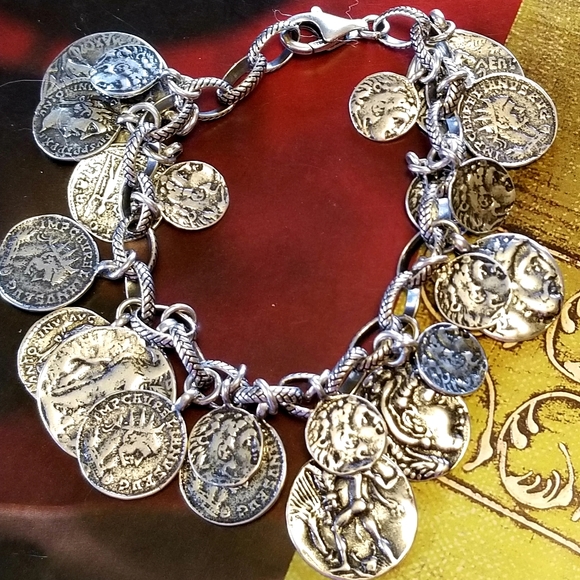 Silpada Sterling Silver Coin Bracelet - Picture 8 of 9